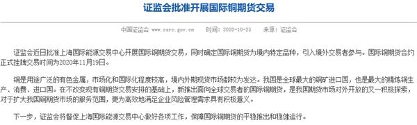 12月20日收盘国际铜期货持仓较上日减持901手